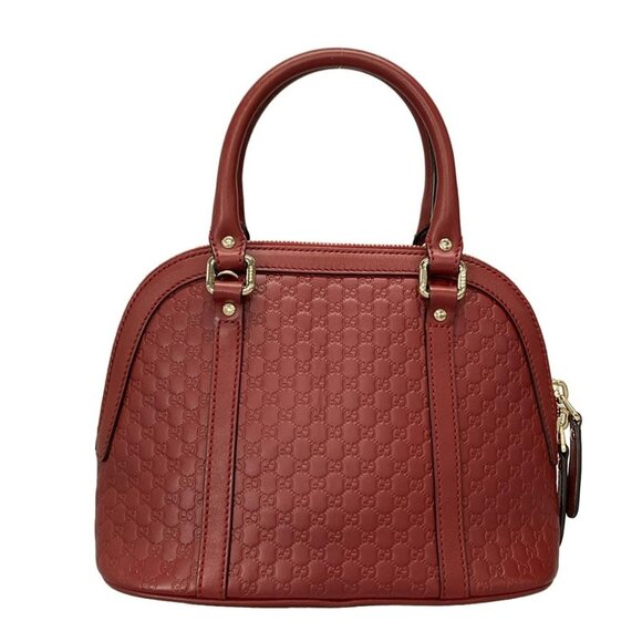 Auth GUCCI Micro Guccissima 449654 Red Leather - Handbag - Picture 2 of 16